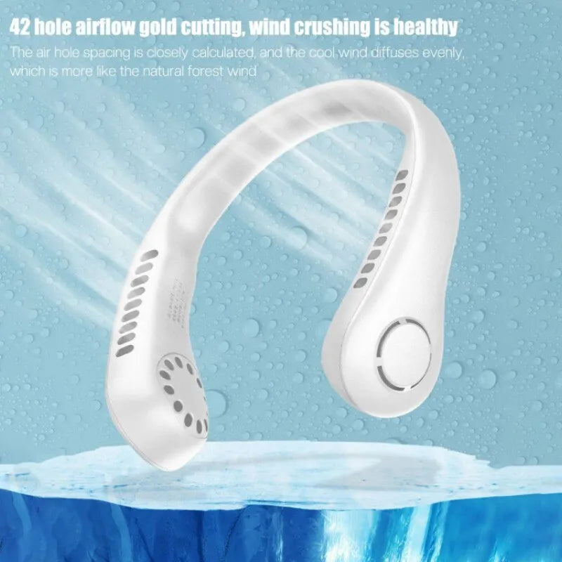 Rechargeable Neck Fan – Portable Hands-Free Cooling Fan