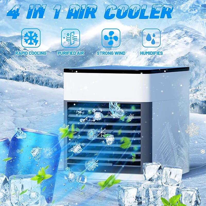 Mini Air Conditioner Fan – Portable Cooling & Rechargeable Air Cooler