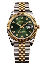 Rolex Style Green Dial Diamond Adjustable Watch